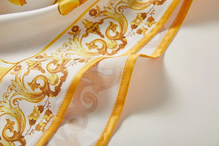 JAMERARY New Summer Holiday Golden Flower - Lena & Miles Exquisite Boutique LLC.