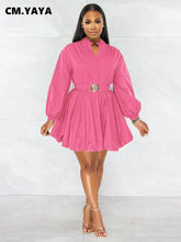 CM.YAYA Long Sleeve with Belt Single Breasted - Lena & Miles Exquisite Boutique LLC.