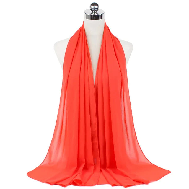 Women Muslim Chiffon Hijab Shawls Scarf - Lena & Miles Exquisite Boutique LLC.
