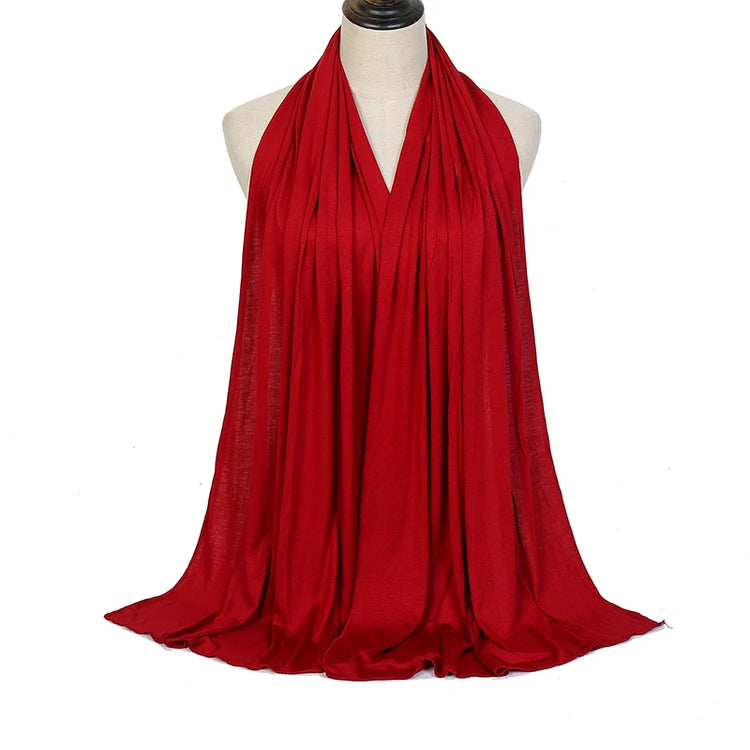 Premium Modal Cotton Jersey Hijab Scarf Long - Lena & Miles Exquisite Boutique LLC.