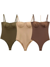 Zevity 2025 Women Sexy Spaghetti Strap Inner Style Beach Wear Bodysuits Ladies Soft Slim Swimsuit Playsuits Mujer Rompers LS9043 - Lena & Miles Exquisite Boutique LLC.