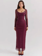 Mozision Elegant Sheer Long Sleeve Sexy - Lena & Miles Exquisite Boutique LLC.