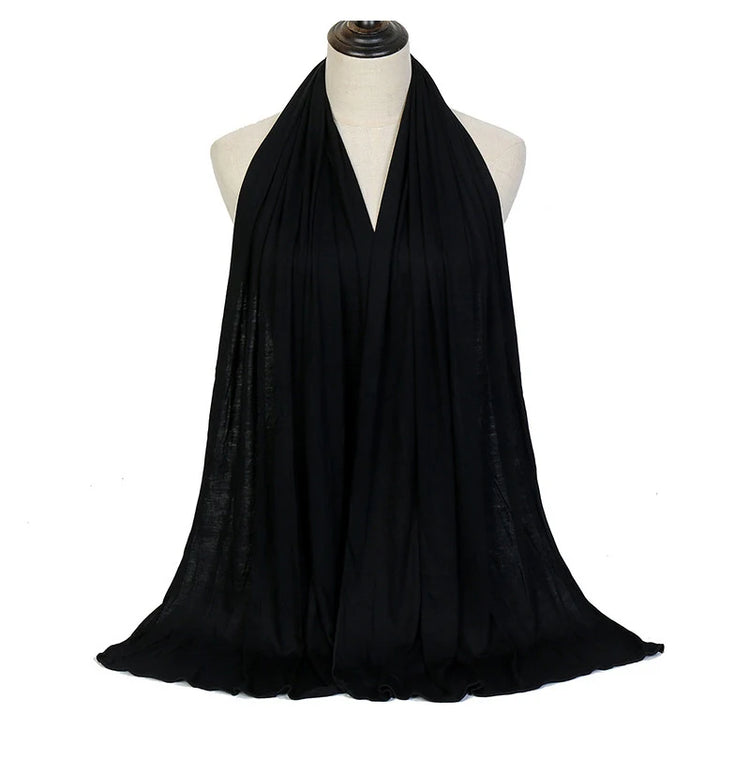 Modal Cotton Jersey Hijab Scarf Long Muslim - Lena & Miles Exquisite Boutique LLC.
