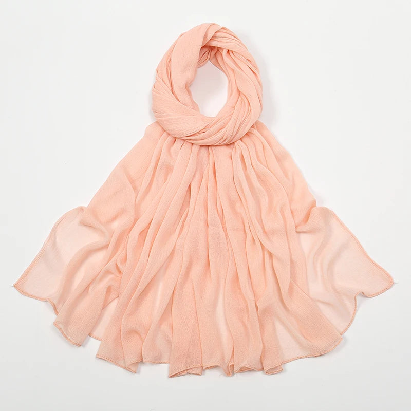 Shawls Solid Headscarf Wraps Big Size Plain Islam - Lena & Miles Exquisite Boutique LLC.