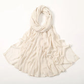 Ramadan Solid Color Big Size Cotton Rayon Hijab - Lena & Miles Exquisite Boutique LLC.