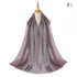 Two Color Crinkle Gradient Color Hijab Tie - Lena & Miles Exquisite Boutique LLC.