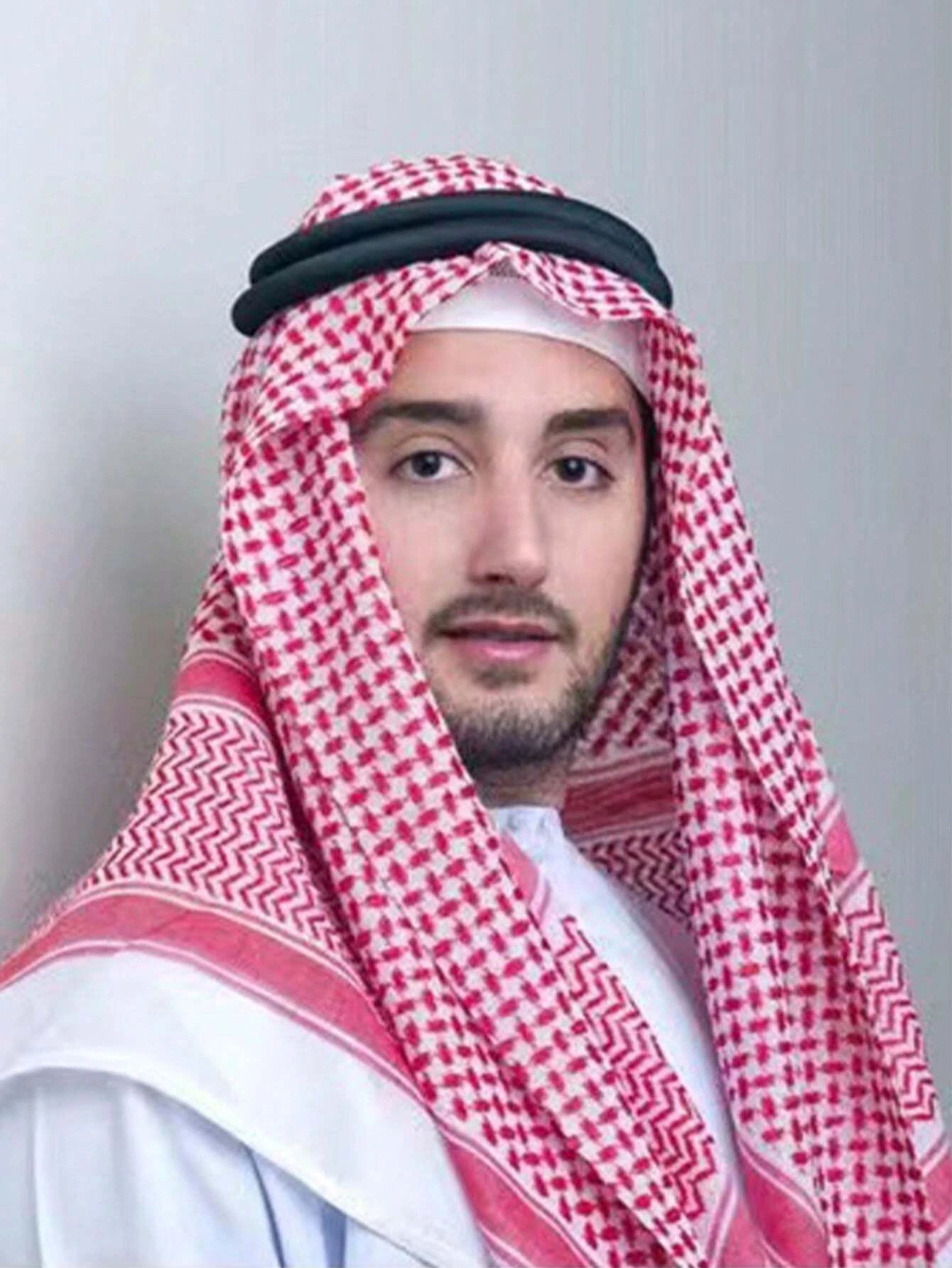 New Arab Shemagh Muslim Keffiyeh Head Wrap Tactical Desert Head Neck Scarf Military Shawl Arabic Scarf Headwear with Agal Rope - Lena & Miles Exquisite Boutique LLC.