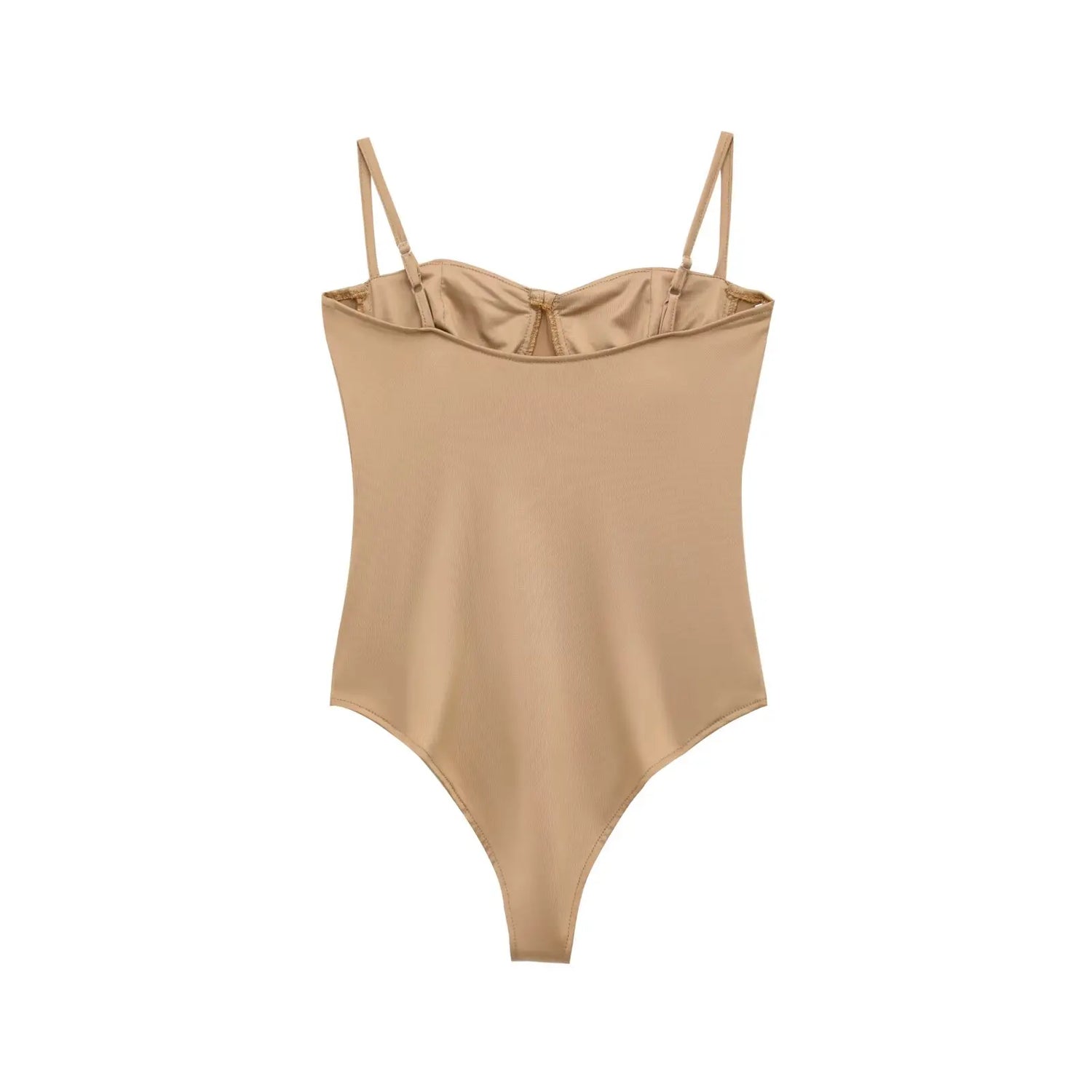 Zevity 2025 Women Sexy Spaghetti Strap Inner Style Beach Wear Bodysuits Ladies Soft Slim Swimsuit Playsuits Mujer Rompers LS9043 - Lena & Miles Exquisite Boutique LLC.