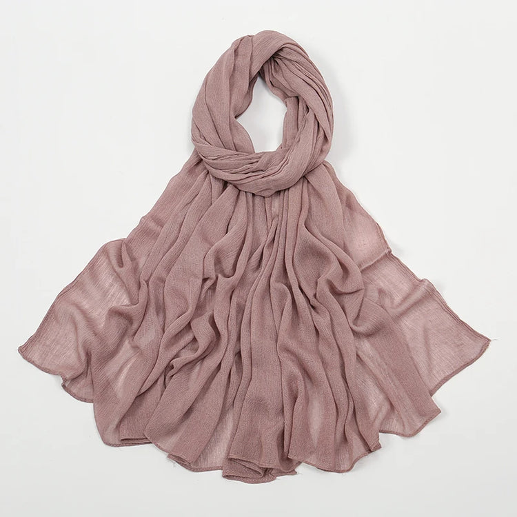 Shawls Solid Headscarf Wraps Big Size Plain Islam - Lena & Miles Exquisite Boutique LLC.