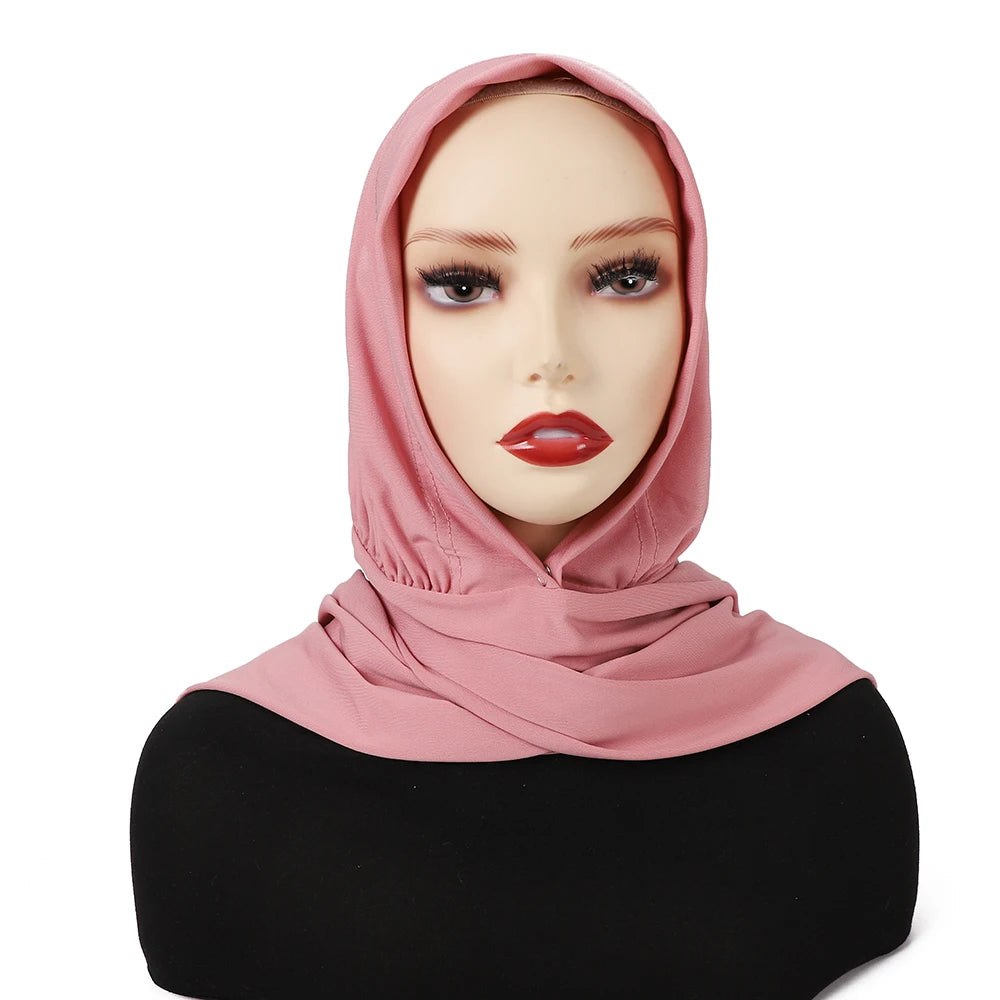 Ready To Wear Fastener Instant Hijab for Muslim - Lena & Miles Exquisite Boutique LLC.