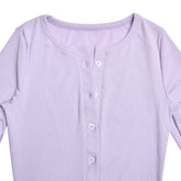 Sibybo Basics Ribbed Playsuit Casual Long Sleeves Button Top Fashion Solid Color High Waist Skinny Playsuit Autumn Women Clothes - Lena & Miles Exquisite Boutique LLC.