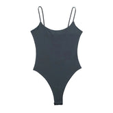 TRAF White Black Body Woman 2024 Sleeveless Tight Bodysuit Lingerie Sexy Woman Bodys Bodycon Backless Bodysuit Women Summer Tops - Lena & Miles Exquisite Boutique LLC.