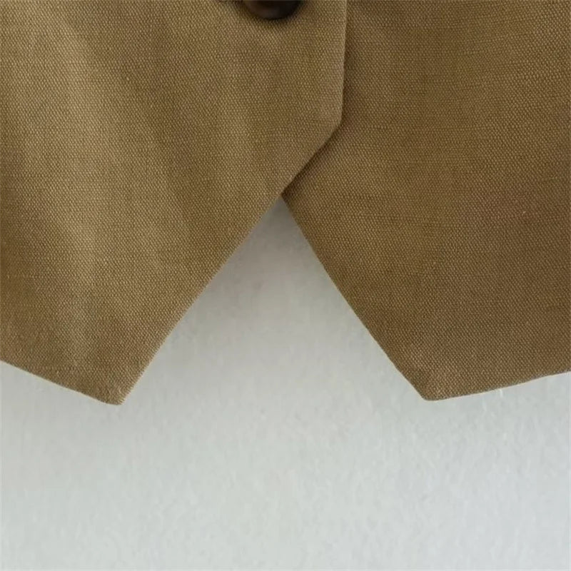 KEYANKETIAN Summer New Linen Texture V- - Lena & Miles Exquisite Boutique LLC.