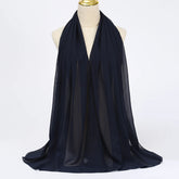 Muslim Chiffon Hijab Scarf Women Long Solid - Lena & Miles Exquisite Boutique LLC.