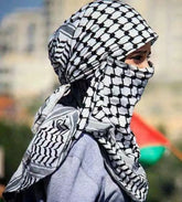 Classic Plaid Print Hijab Scarf Pompom Tassels Black and White Square Shemagh Muslim Headscarf Women Arab Keffiyeh Hijabs - Lena & Miles Exquisite Boutique LLC.