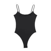 TRAF White Black Body Woman 2024 Sleeveless Tight Bodysuit Lingerie Sexy Woman Bodys Bodycon Backless Bodysuit Women Summer Tops - Lena & Miles Exquisite Boutique LLC.
