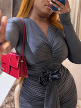 Weird Puss Floral Tassel Women Dress Ruched - Lena & Miles Exquisite Boutique LLC.