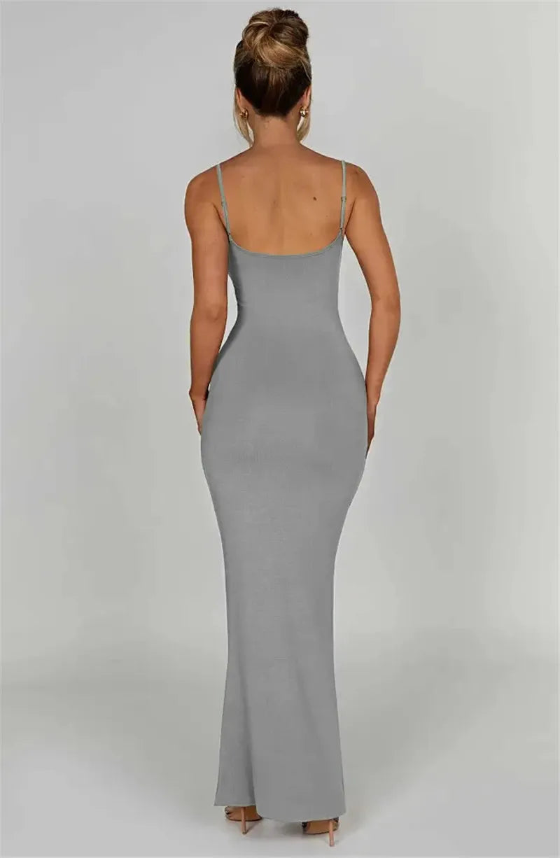 Mozision Spaghetti Strap Backless Bodycon - Lena & Miles Exquisite Boutique LLC.