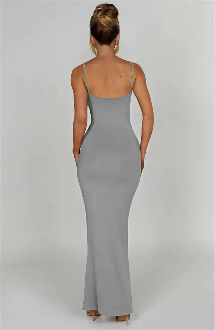 Mozision Spaghetti Strap Backless Bodycon - Lena & Miles Exquisite Boutique LLC.