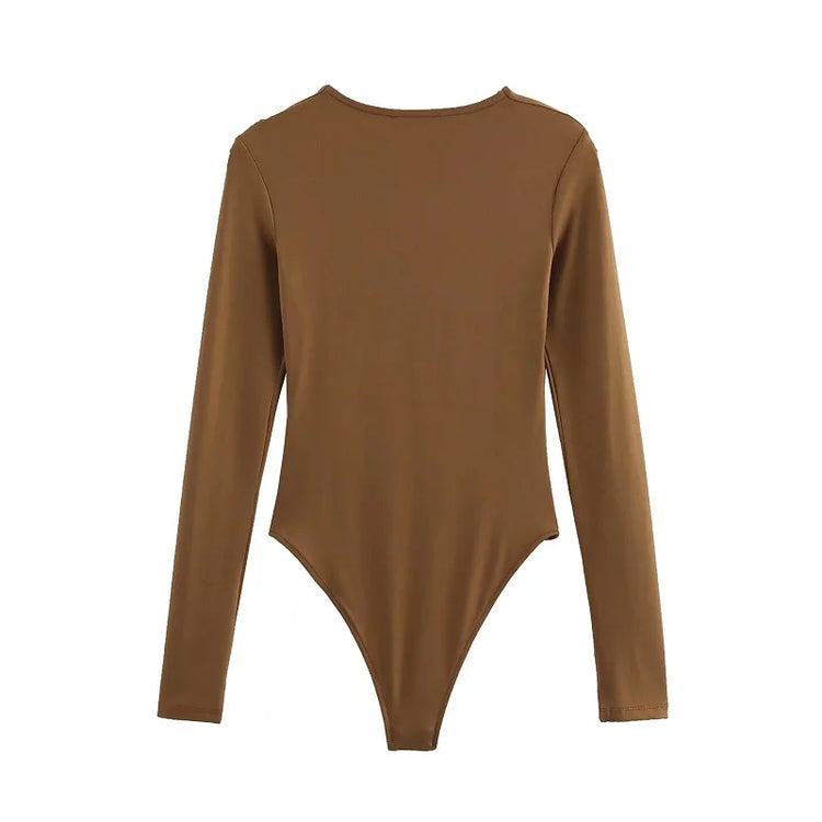 TRAF 2025 Bodysuit Women Sexy Bodys for Women Bustier Body Ladies Top Long Sleeve Bodysuits Woman Spring Summer Outfits Lingerie - Lena & Miles Exquisite Boutique LLC.