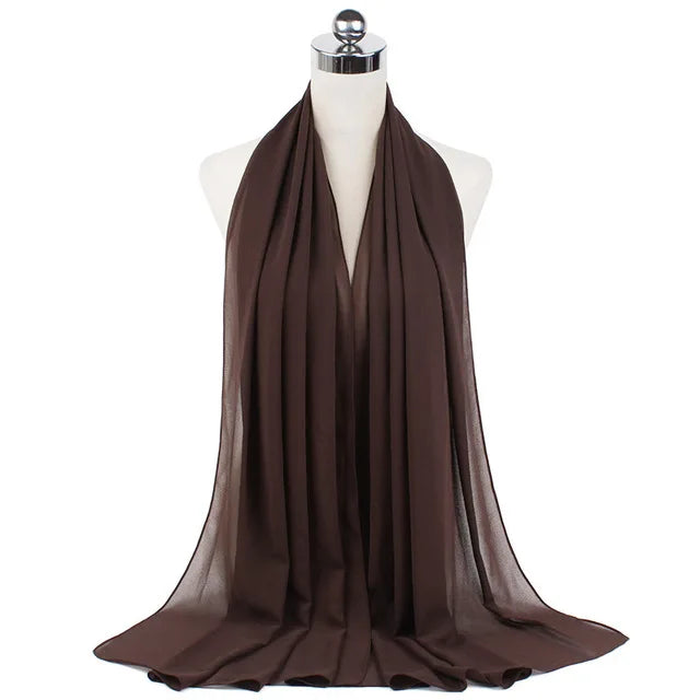 Women Muslim Chiffon Hijab Shawls Scarf - Lena & Miles Exquisite Boutique LLC.