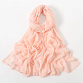 Ramadan Solid Color Big Size Cotton Rayon Hijab - Lena & Miles Exquisite Boutique LLC.