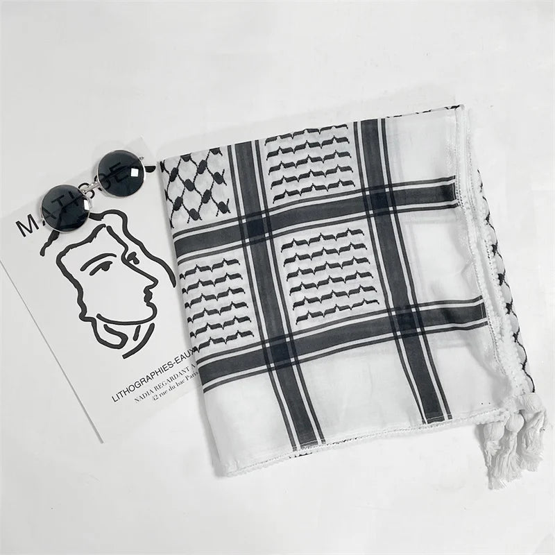 Fashion Printed Cotton Headscarf Middle East Dubai Türkiye Headband Muslim Women Hijab Islam Scarf Female Long Turban - Lena & Miles Exquisite Boutique LLC.