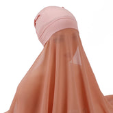 Muslim Women Bonnet + Chiffon Shawl Instant - Lena & Miles Exquisite Boutique LLC.