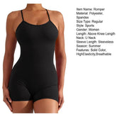 Sleeveless Sports Jumpsuit Woman Fitness Overalls Short Workout Rompers Women Gym Bodysuits Female Push Up Yoga One-Piece Suit - Lena & Miles Exquisite Boutique LLC.