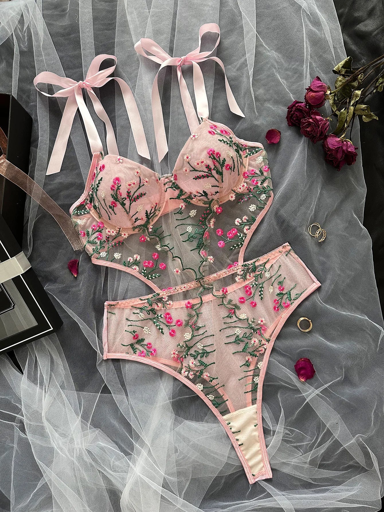 Lingerie for Ladies Bra and Panties Set - Lena & Miles Exquisite Boutique LLC.