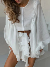 Tornova Fashion Ruffled Mini Dress - Lena & Miles Exquisite Boutique LLC.