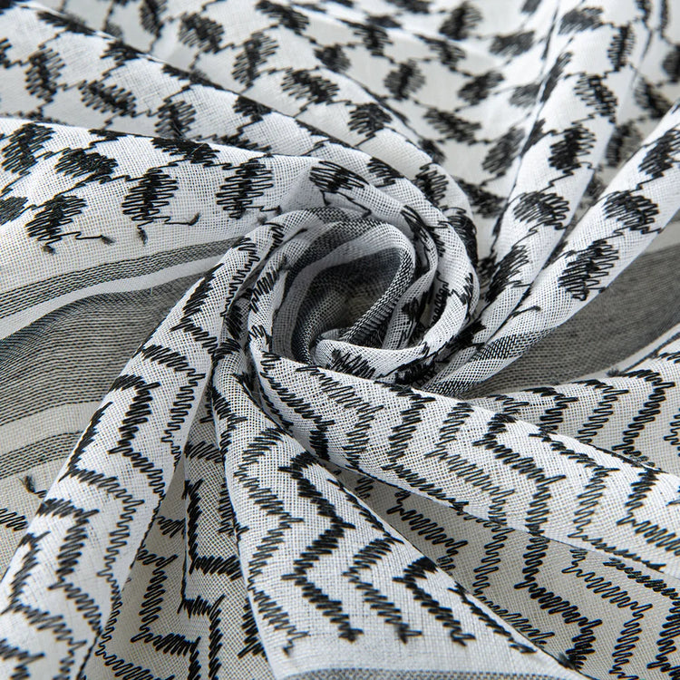 Luxury Design Muslim Men Plaid Print Kerchief Arab Shemagh Dubai Turban Neck Wrap Keffiyeh Arabic Middle East Headcover Shawl - Lena & Miles Exquisite Boutique LLC.