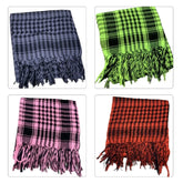 Classical Headwrap Shemagh Scarf for Sun Protections Arab Keffiyeh Headscarf Arabian Dubai Headcover Ethnic Hijab Shawl - Lena & Miles Exquisite Boutique LLC.