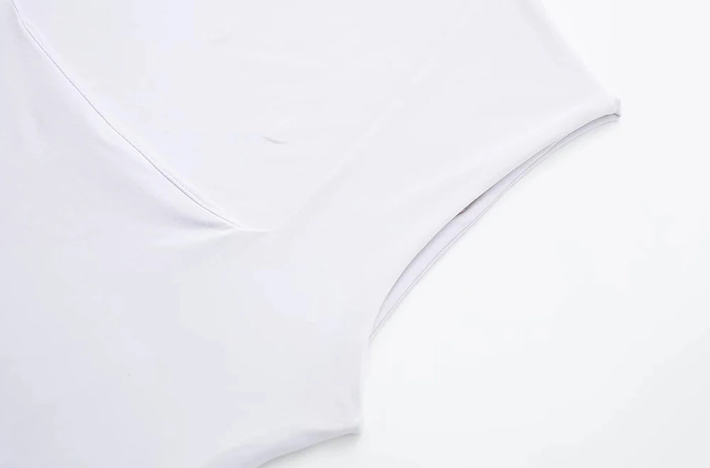 TRZA-Skinny Bodysuits for Women, Sexy Fashion, Square Neck, Sleeveless, Snap-Button, Female Playsuits, Mujer - Lena & Miles Exquisite Boutique LLC.