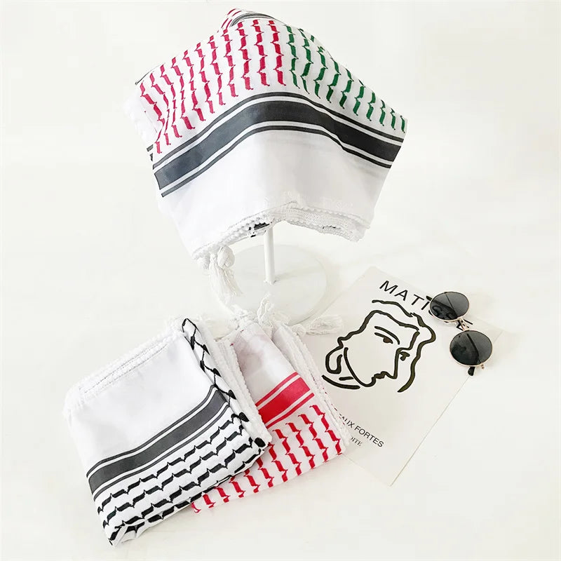 Fashion Printed Cotton Headscarf Middle East Dubai Türkiye Headband Muslim Women Hijab Islam Scarf Female Long Turban - Lena & Miles Exquisite Boutique LLC.