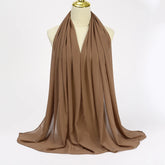 Ramadan Muslim Chiffon Hijabs For Woman Plain - Lena & Miles Exquisite Boutique LLC.