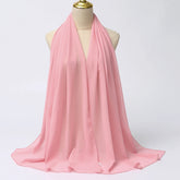 Muslim Chiffon Hijab Scarf Women Long Solid - Lena & Miles Exquisite Boutique LLC.