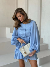 Tornova Fashion Ruffled Mini Dress - Lena & Miles Exquisite Boutique LLC.