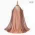 Two Color Crinkle Gradient Color Hijab Tie - Lena & Miles Exquisite Boutique LLC.