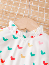 2PCS Kids Girl Lovely Clothing Set Heart Sleevel - Lena & Miles Exquisite Boutique LLC.