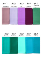 Ramadan Muslim Chiffon Hijabs For Woman Plain - Lena & Miles Exquisite Boutique LLC.