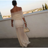 Elegant Dress Women Slim Sexy See Through - Lena & Miles Exquisite Boutique LLC.