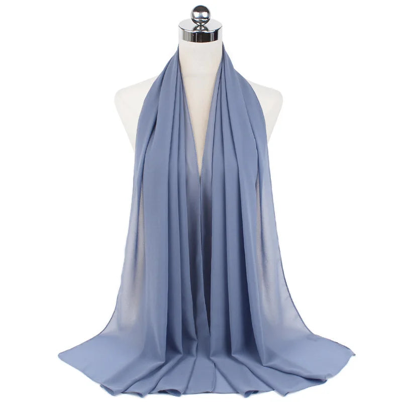 Women Muslim Chiffon Hijab Shawls Scarf - Lena & Miles Exquisite Boutique LLC.