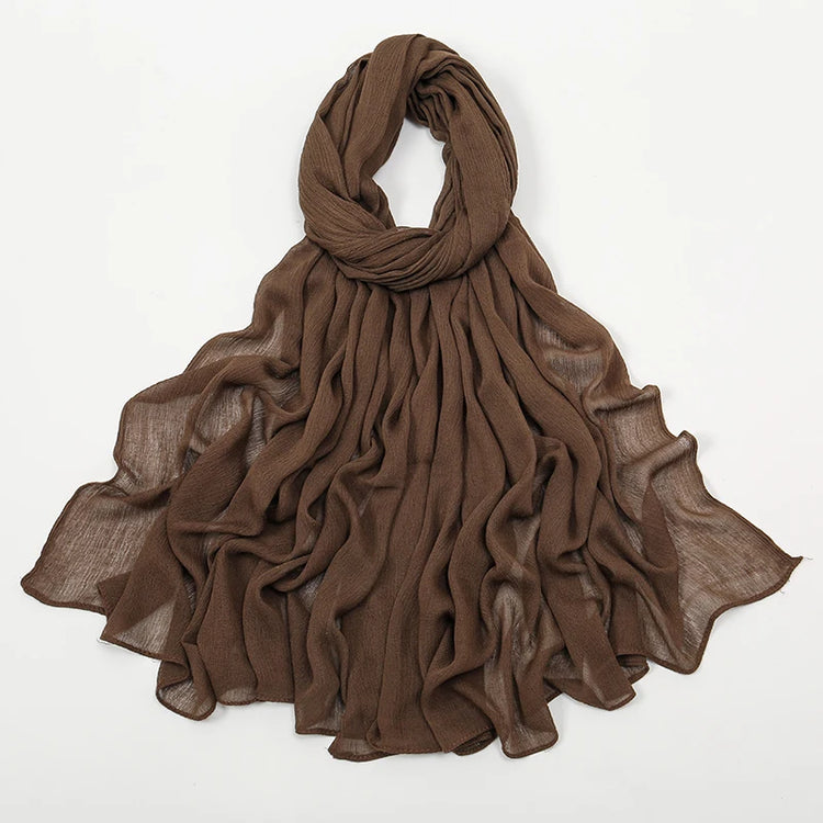 Shawls Solid Headscarf Wraps Big Size Plain Islam - Lena & Miles Exquisite Boutique LLC.