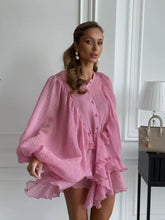 Tornova Fashion Ruffled Mini Dress - Lena & Miles Exquisite Boutique LLC.