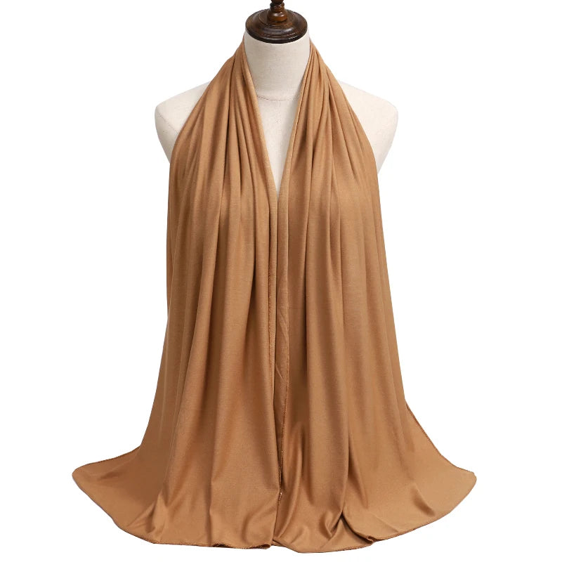 2023 New Modal Cotton Jersey Hijab Scarf Long - Lena & Miles Exquisite Boutique LLC.