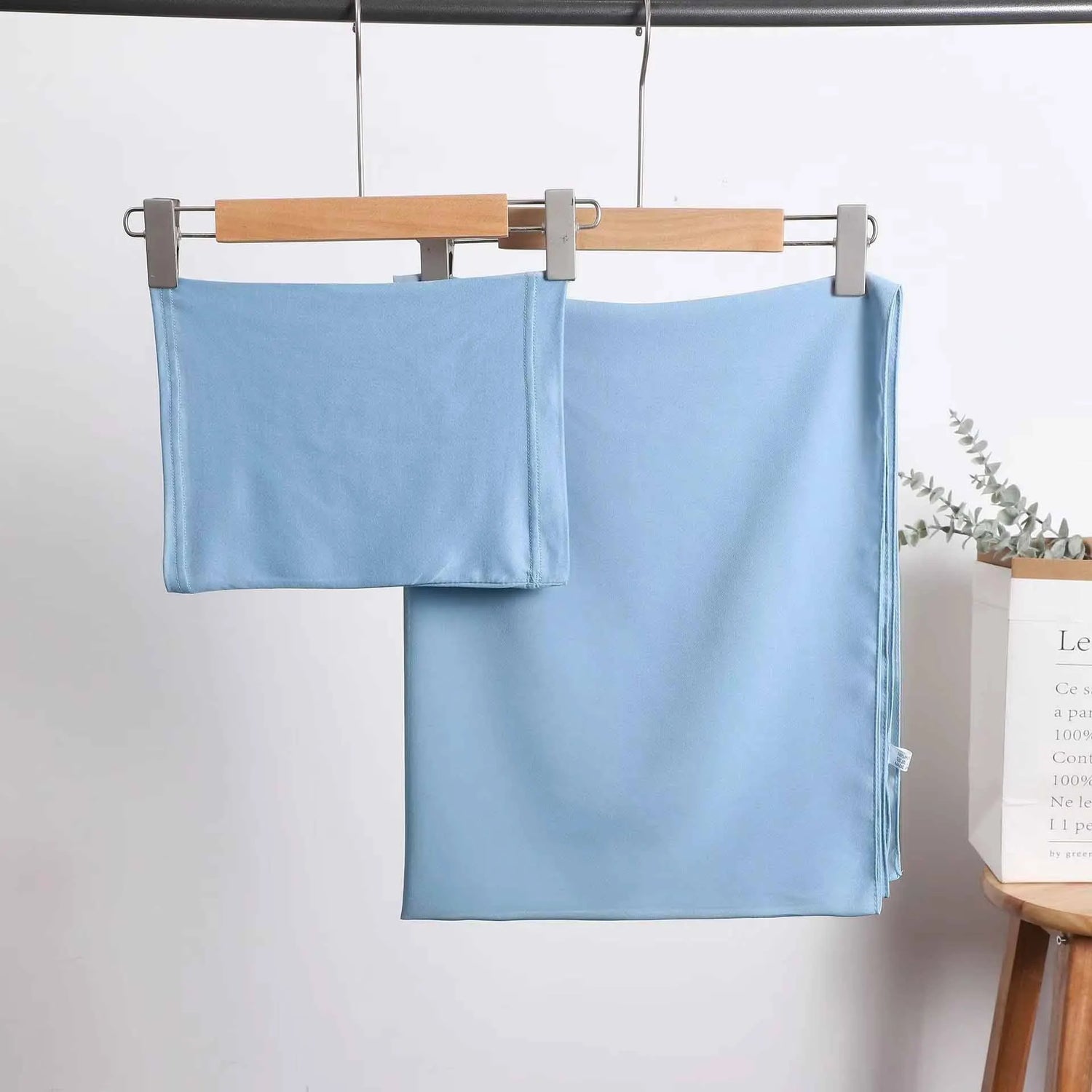 2 Piece Set Chiffon Hijab Matching Undercap - Lena & Miles Exquisite Boutique LLC.