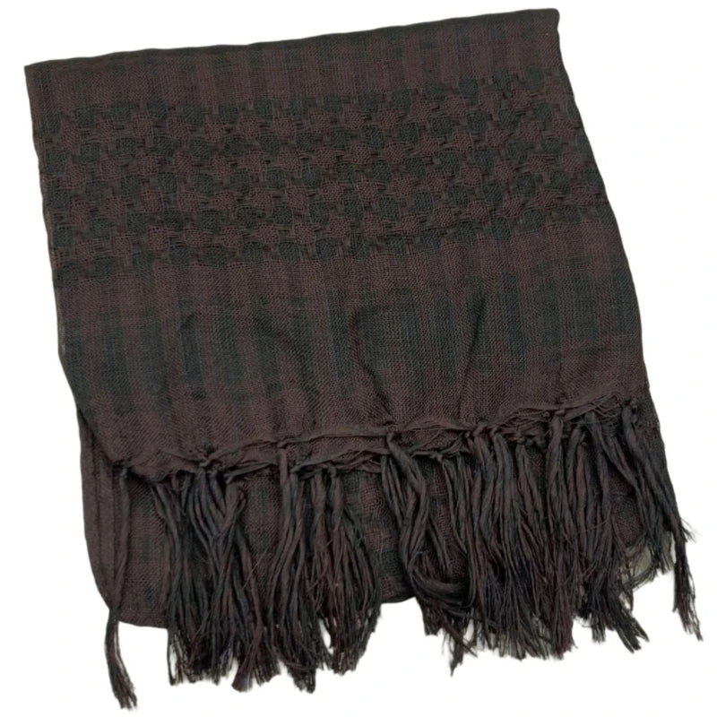 Classical Headwrap Shemagh Scarf for Sun Protections Arab Keffiyeh Headscarf Arabian Dubai Headcover Ethnic Hijab Shawl - Lena & Miles Exquisite Boutique LLC.