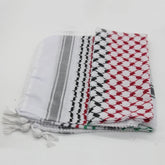Traditional Woven Keffiyeh,Cotton Hijab Shawl Stylish Unisex Shemagh Scarf Versatileand Fashionable Arab Headscarf - Lena & Miles Exquisite Boutique LLC.