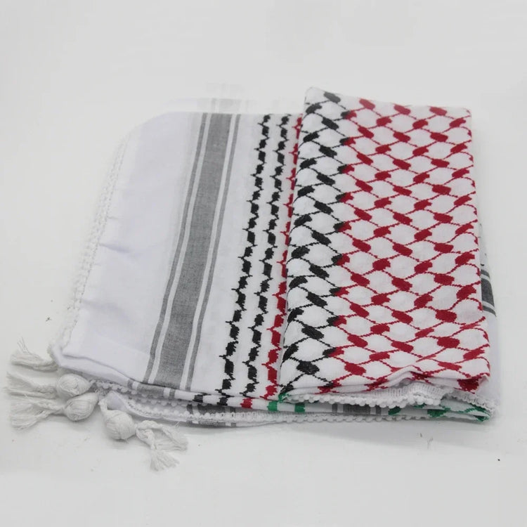 Traditional Woven Keffiyeh,Cotton Hijab Shawl Stylish Unisex Shemagh Scarf Versatileand Fashionable Arab Headscarf - Lena & Miles Exquisite Boutique LLC.